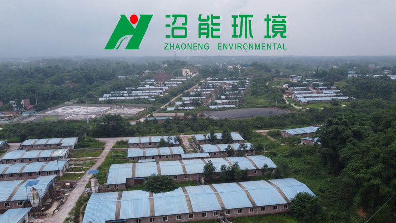 重慶榮昌區(qū)某養(yǎng)豬場(chǎng)50000頭存欄黑膜沼氣工程黑膜沼氣池